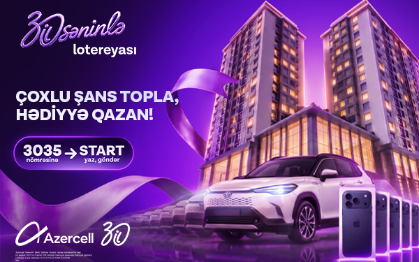 "Azercell"in Fakturasız xətt abunəçiləri üçün 7 iPhone və "Toyota Corolla Cross" uduşa çıxarılır!